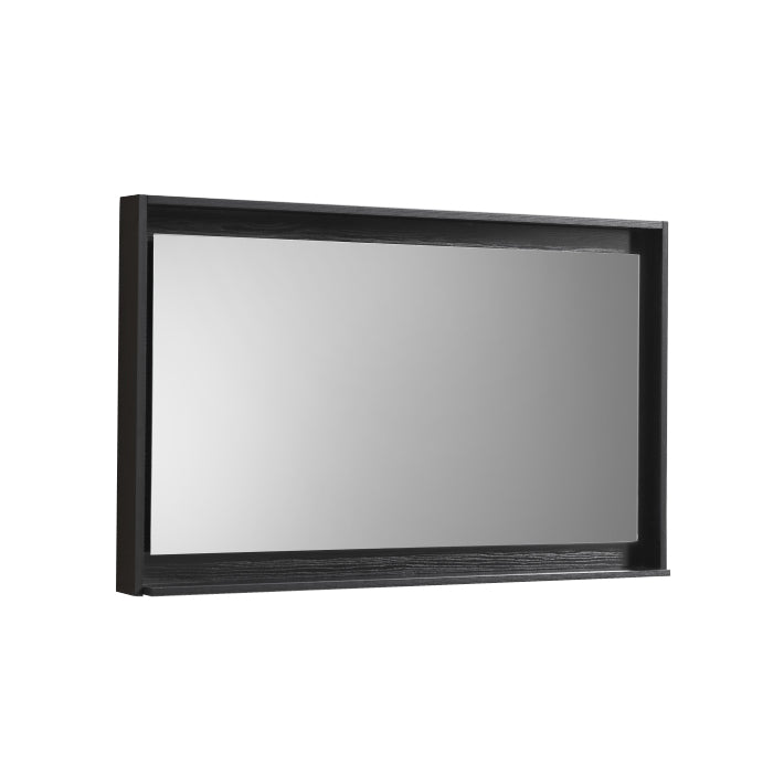Kube Bath Bosco 40" Framed Mirror With Shelve - Black (KB40BK-M)