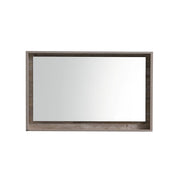 Kube Bath Bosco 40" Framed Mirror With Shelve - Nature Wood (KB40NW-M)
