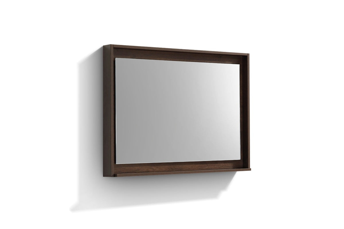 Kube Bath Bosco 40" Framed Mirror With Shelve - Rosewood (KB40RW-M)