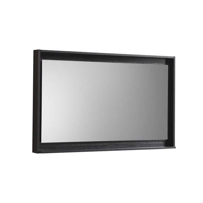 Kube Bath Bosco 48" Framed Mirror With Shelve - Black (KB48BK-M)