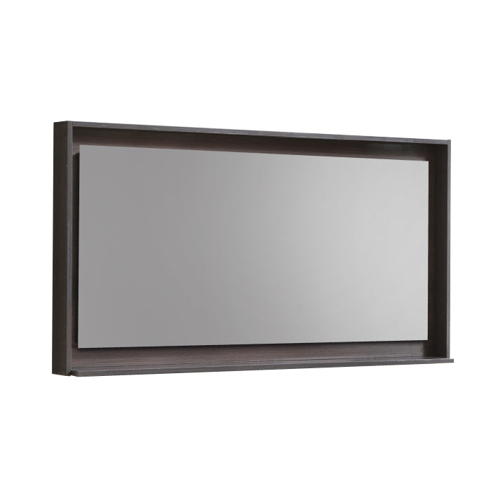 Kube Bath Bosco 48" Framed Mirror With Shelve - Grey Oak (KB48GO-M)