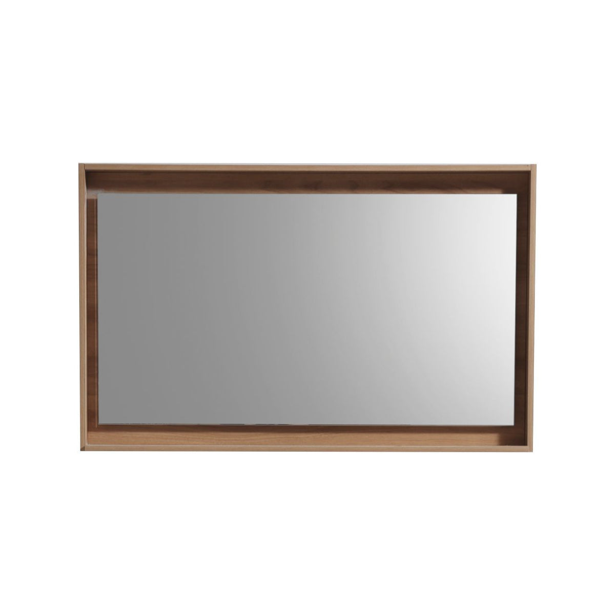 Kube Bath Bosco 48" Framed Mirror With Shelve - Honey Oak (KB48HO-M)