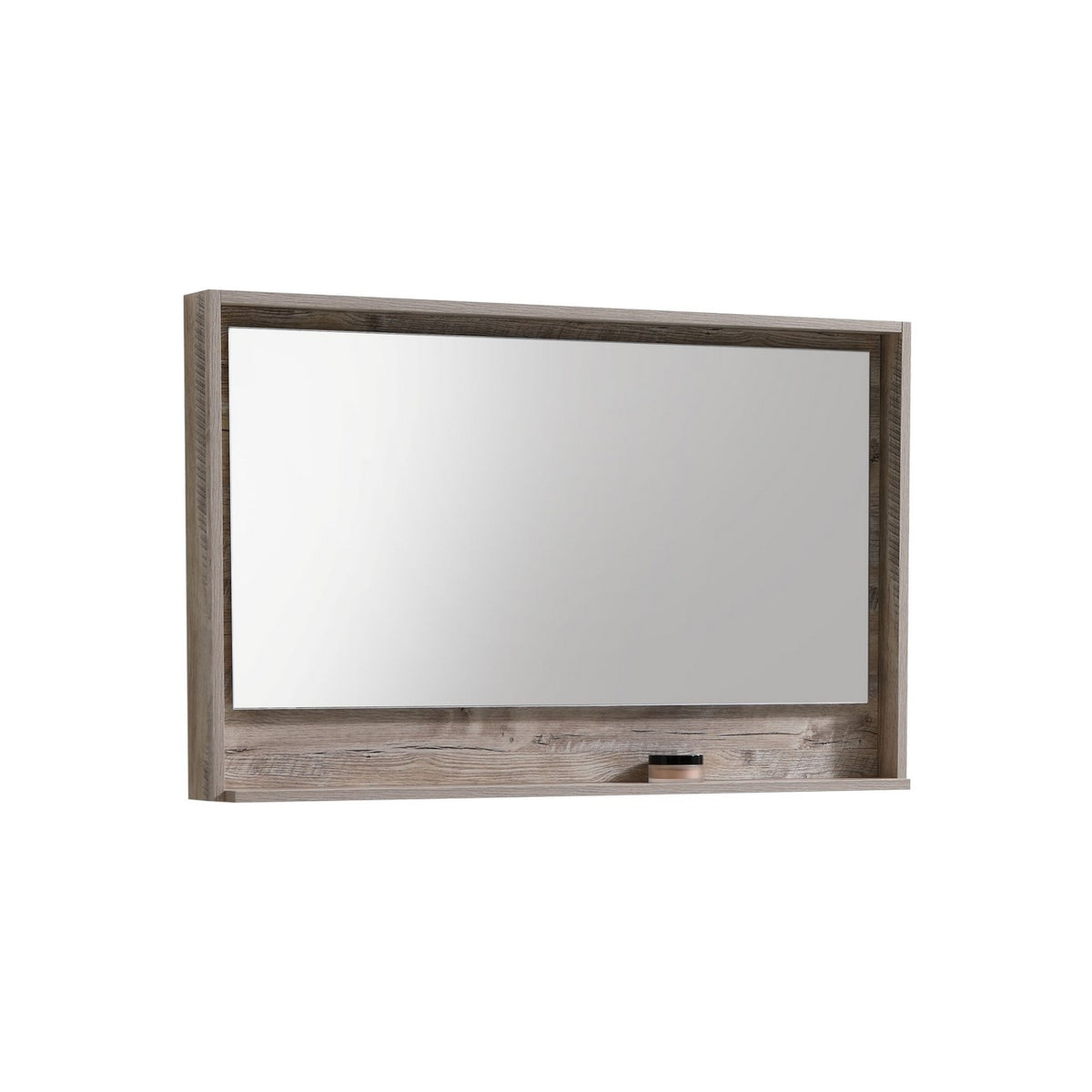 Kube Bath Bosco 48" Framed Mirror With Shelve - Nature Wood (KB48NW-M)