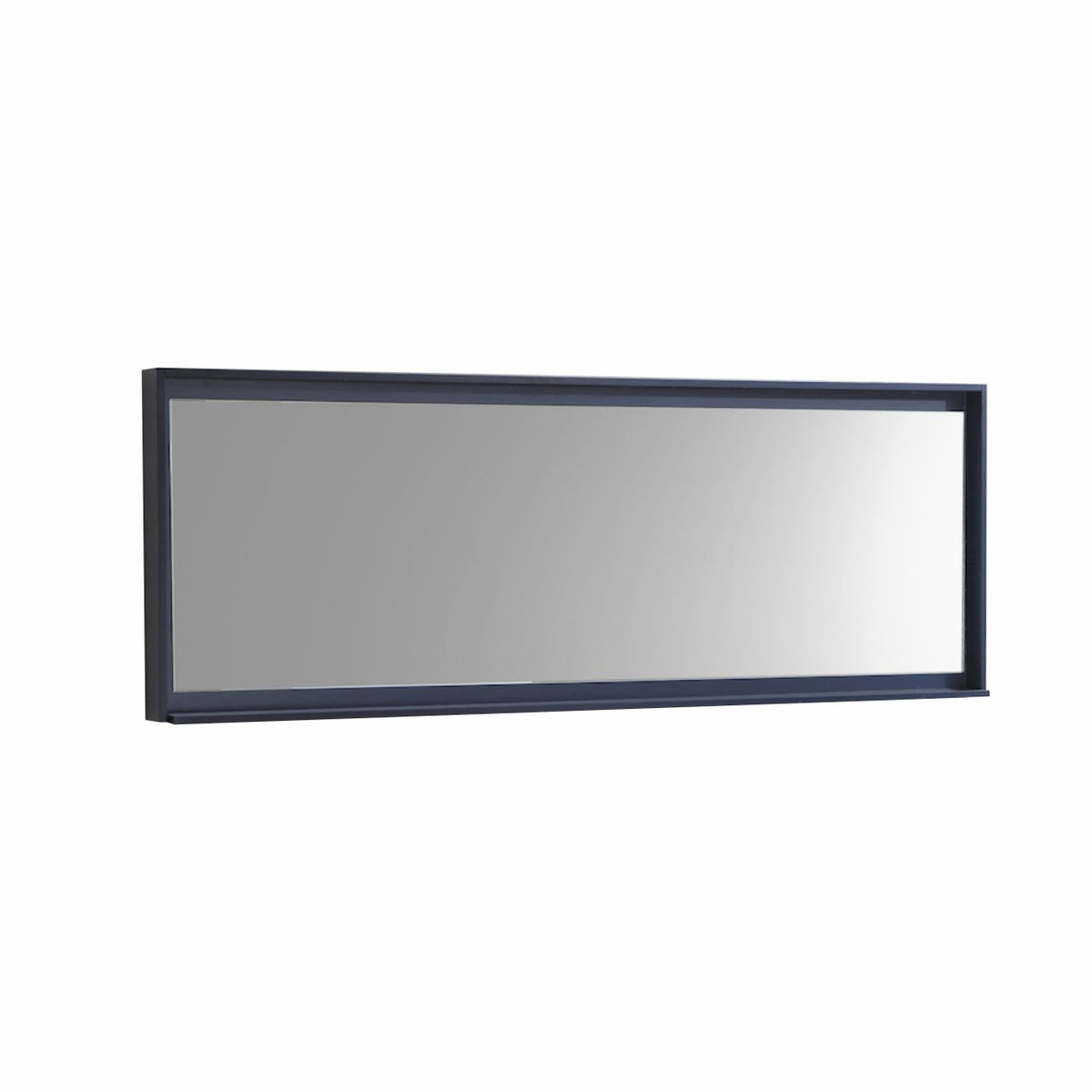 Kube Bath Bliss 70" Framed Mirror With Shelve - Navy Blue (KB70VBE-M) view 2