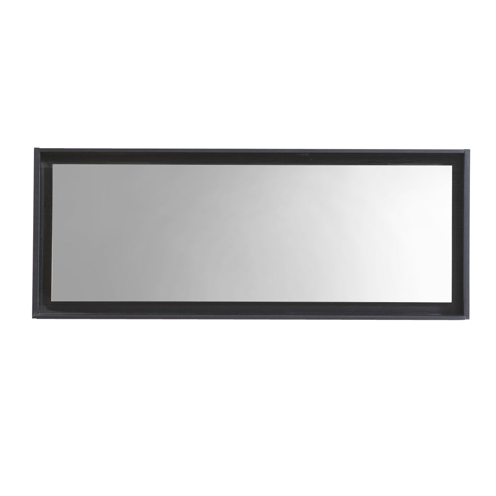 Kube Bath Bliss 70" Framed Mirror With Shelve - Black (KB70BK-M)
