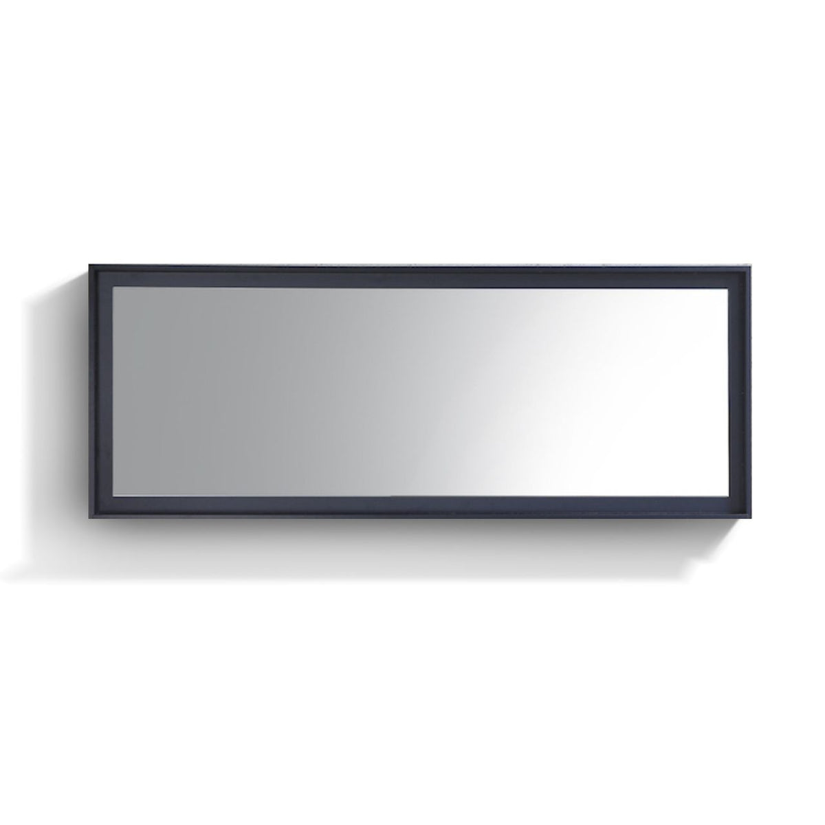 Kube Bath Bliss 80" Framed Mirror With Shelve - Navy Blue (KB80VBE-M)