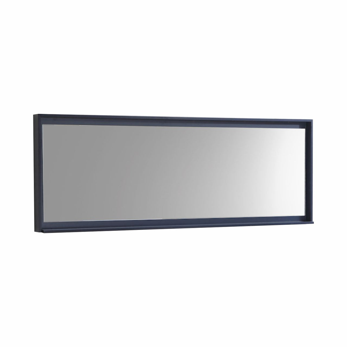 Kube Bath Bliss 80" Framed Mirror With Shelve - Navy Blue (KB80VBE-M) view 2