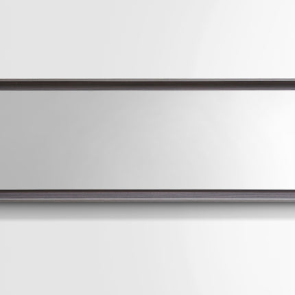 Kube Bath 80" Wide Framed Mirror With Shelf – Gray Oak Kube Bath