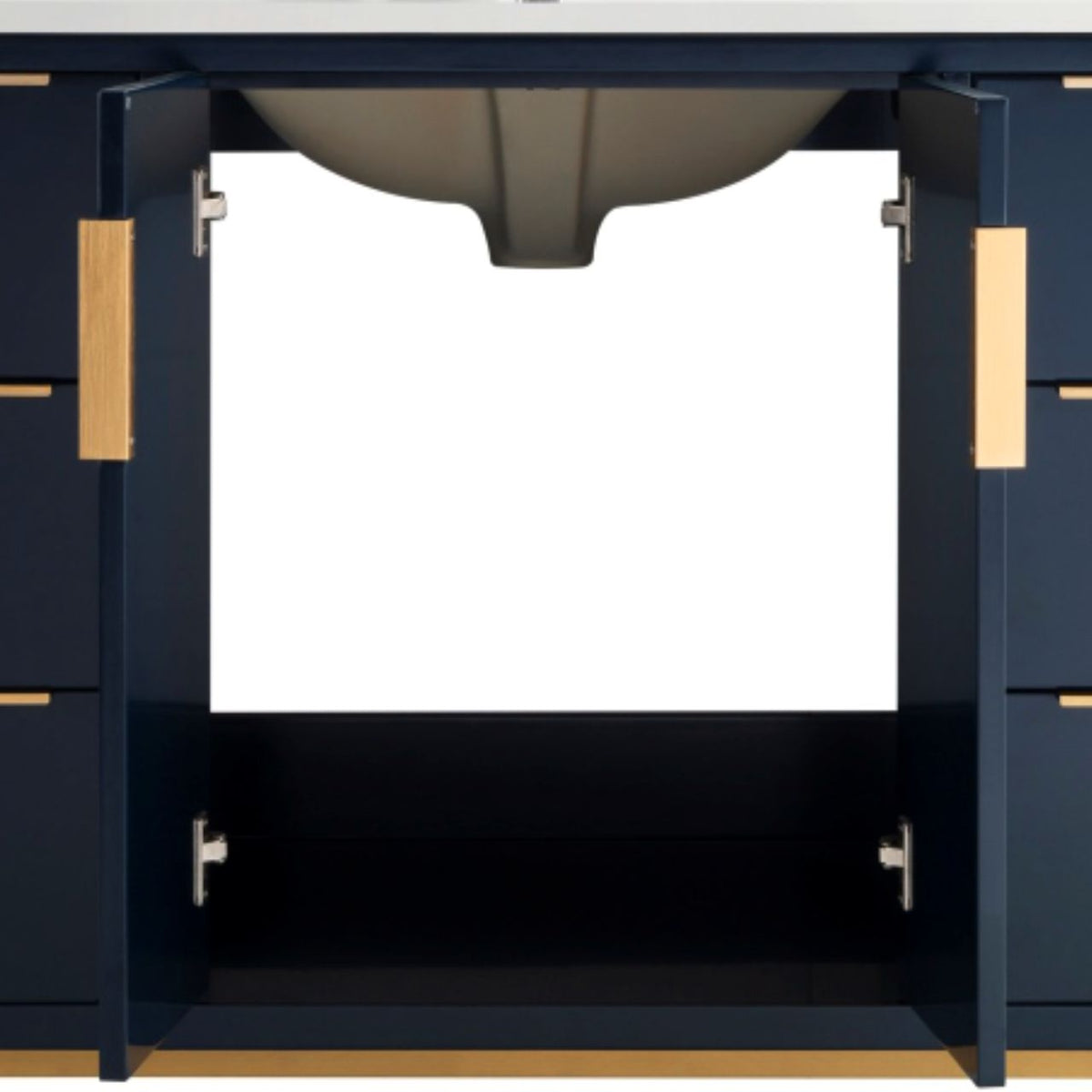 Kube Bath Divani 48'' Vanity W/ Quartz Counter Top (Back Splash Free) - Navy Blue (KD9948-BLUE) view 8