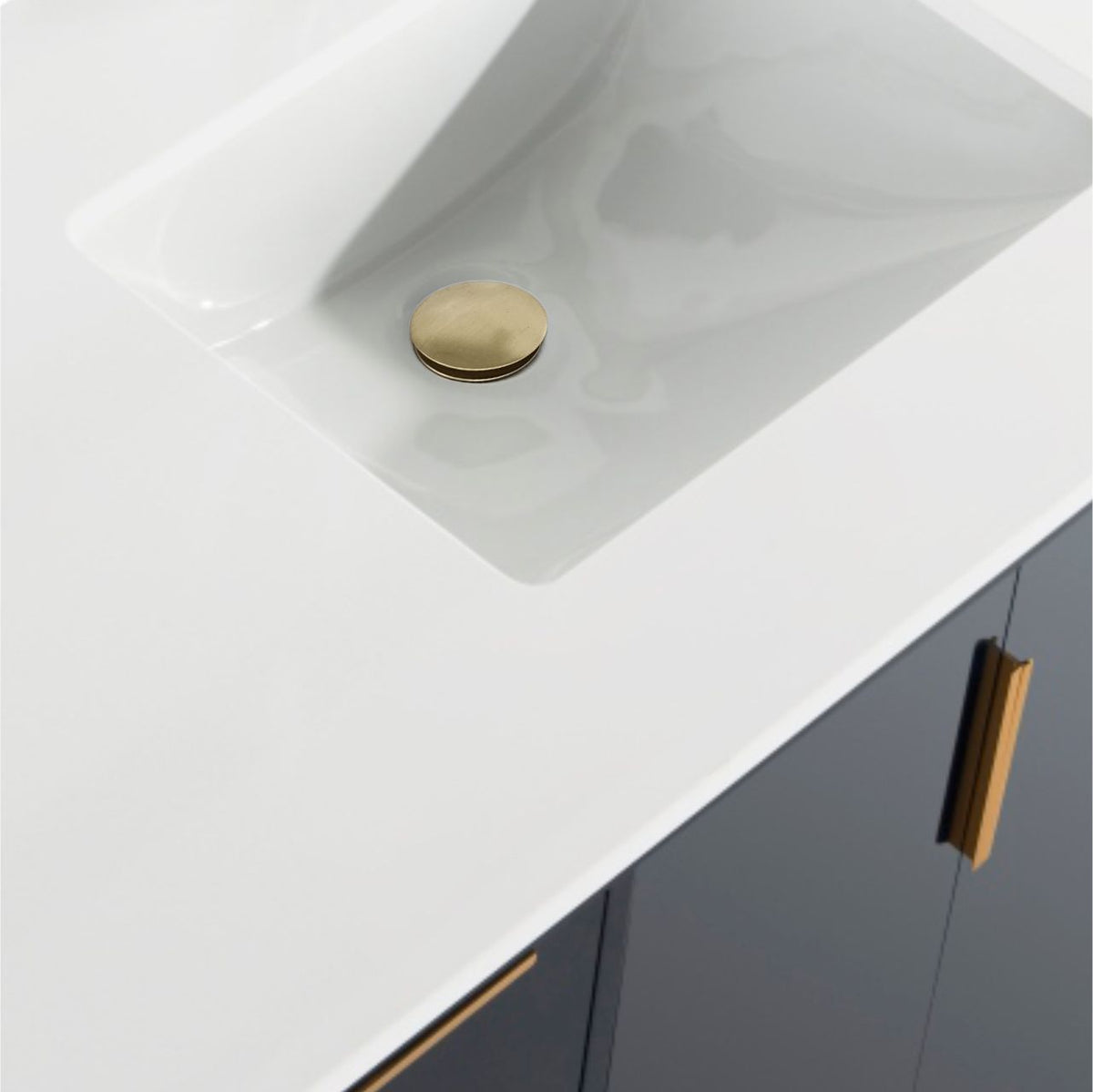 Kube Bath Divani 60'' Vanity W/ Quartz Counter Top (Back Splash Free) - Navy Blue (KD9960-BLUE) view 5