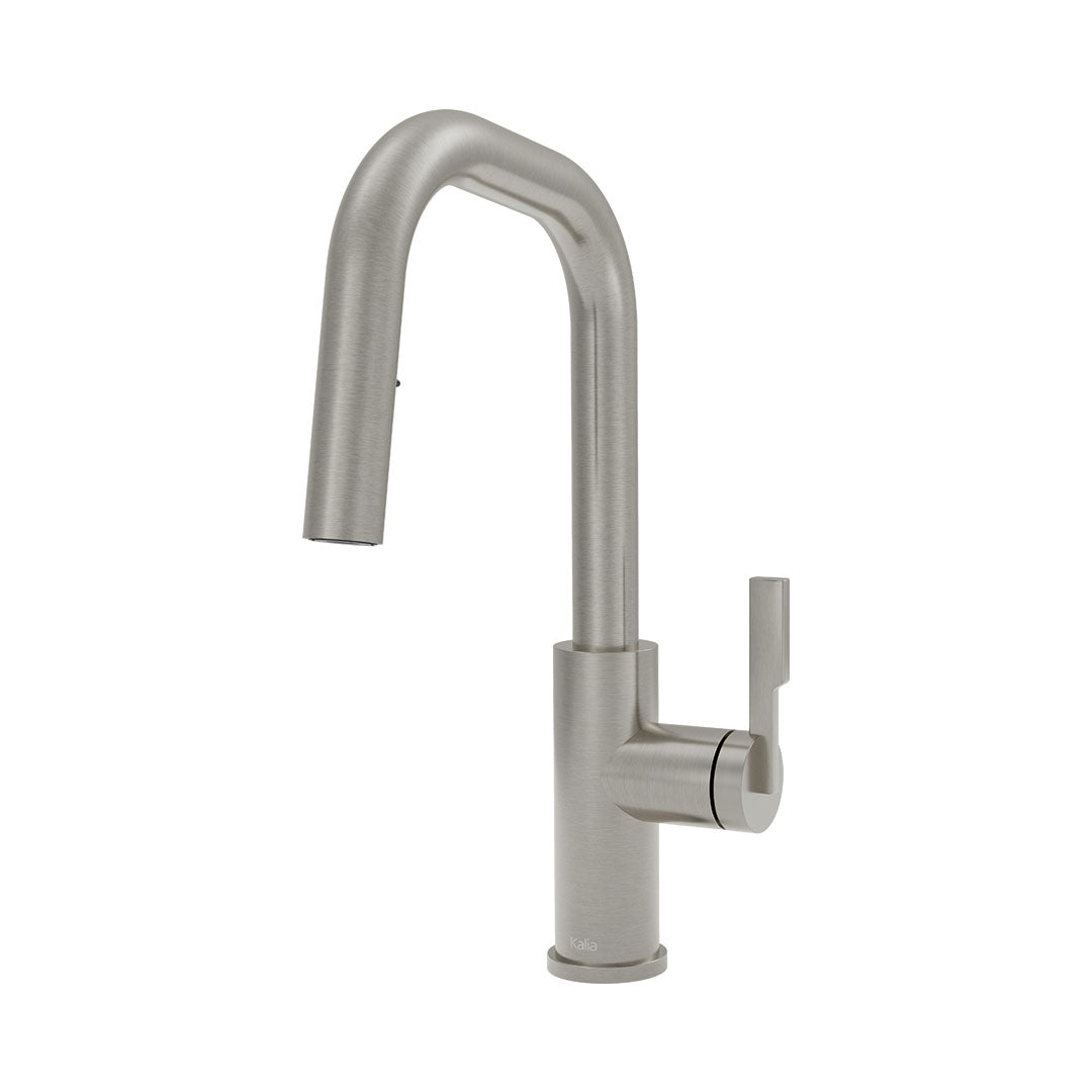 Kalia FORGE Type-S BAR Single Handle Kitchen Faucet Pull-Down Dual Spray KF2275 Stainless PVD