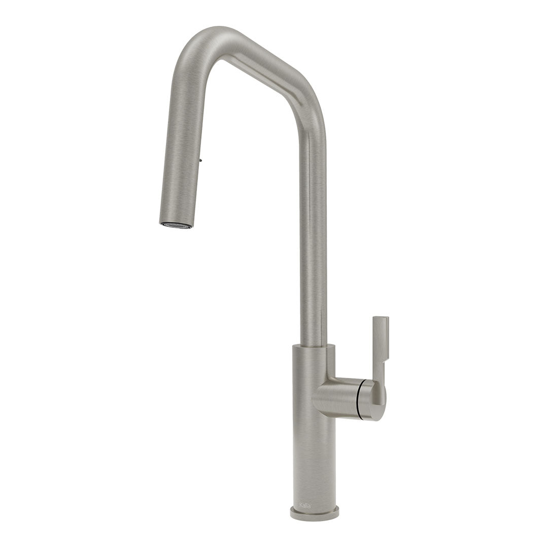 Kalia FORGE Type-S Single Handle Kitchen Faucet Pull-Down Dual Spray KF2276 Stainless PVD