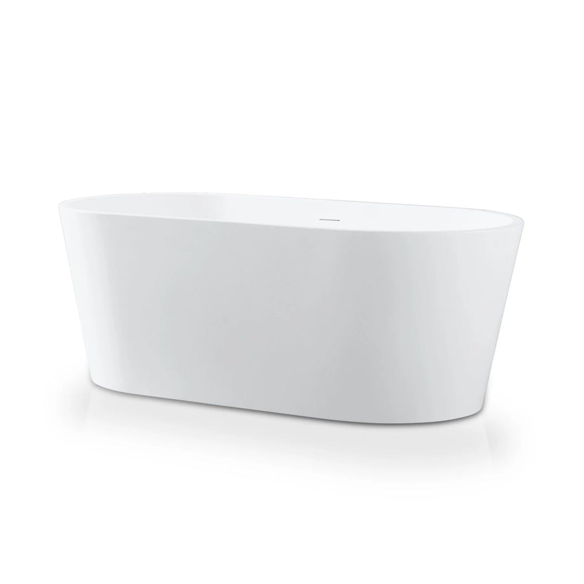 Kube Ovale 59'' Free Standing Bathtub - White (KFST1459)