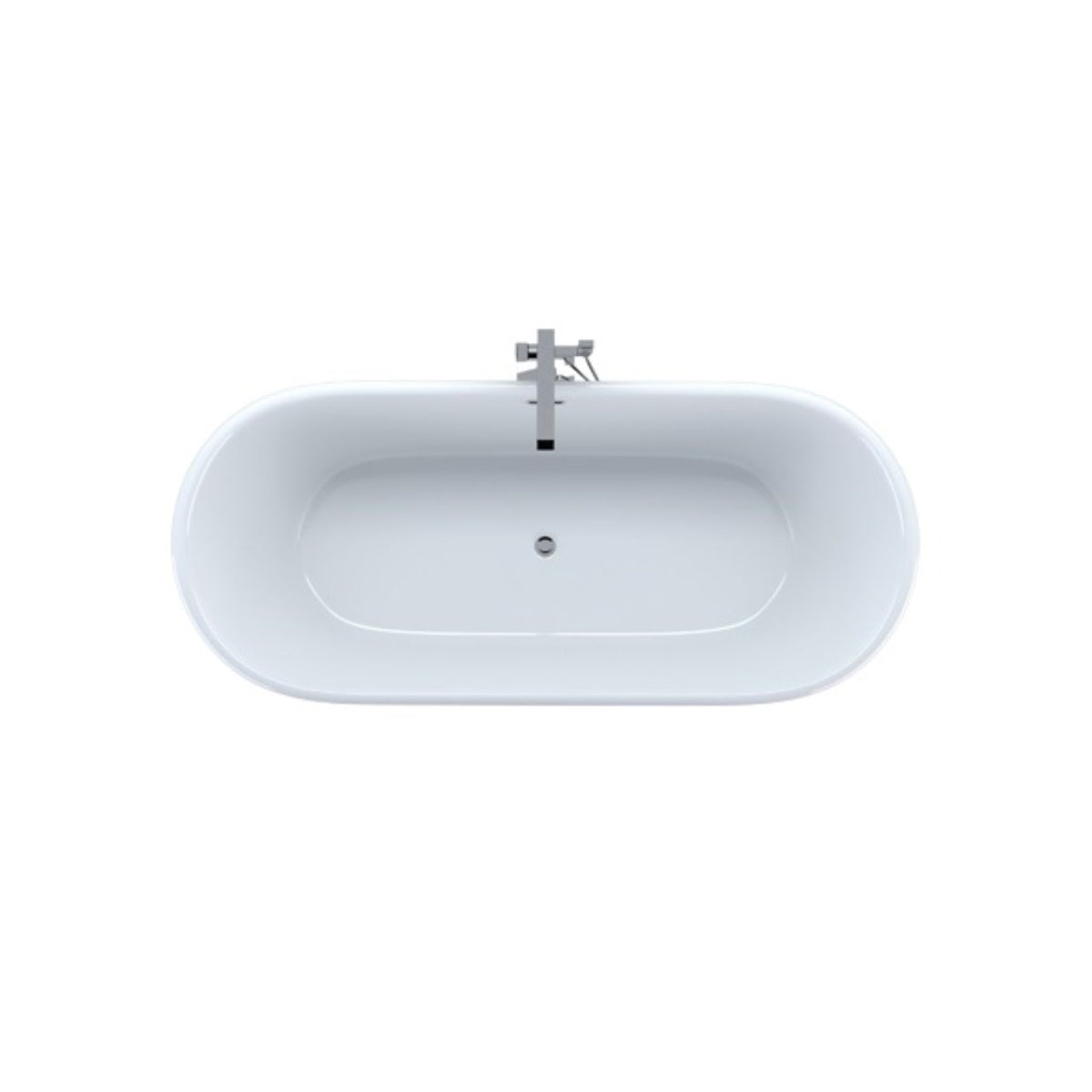 Kube Ovale 59'' Free Standing Bathtub - Black (KFST1459-BK) view 4