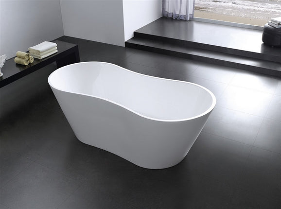 Kube Bath Onde 66" Free Standing Bathtub Kube Bath