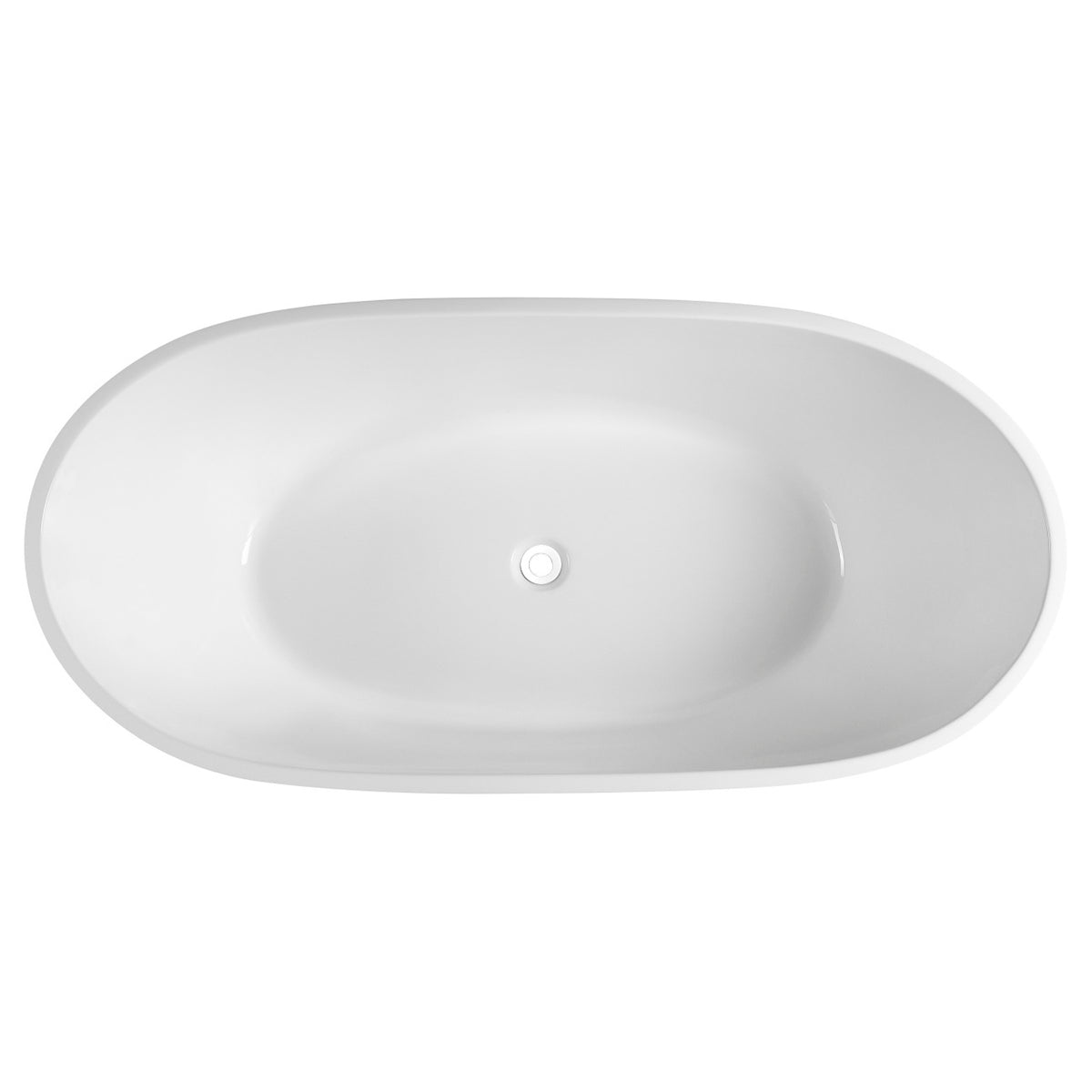Kube VERNICE 67" Free Standing Bathtub - White (KFST4967) view 2