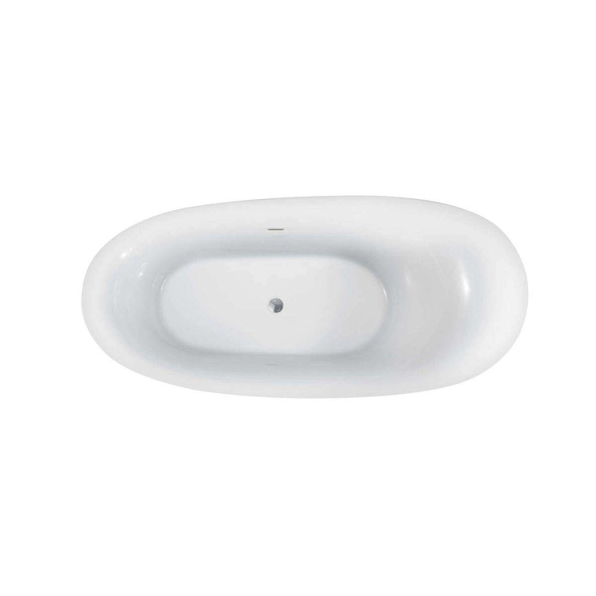 Kube 71'' Oceana Free Standing Bathtub - White (KFST9072) view 3