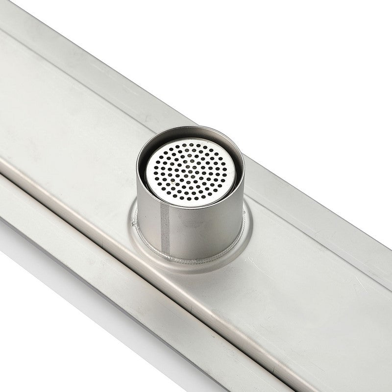 Kube 27.5" Linear Drain with Tile Grate - Stainless Steel (KLD28TILE) view 4