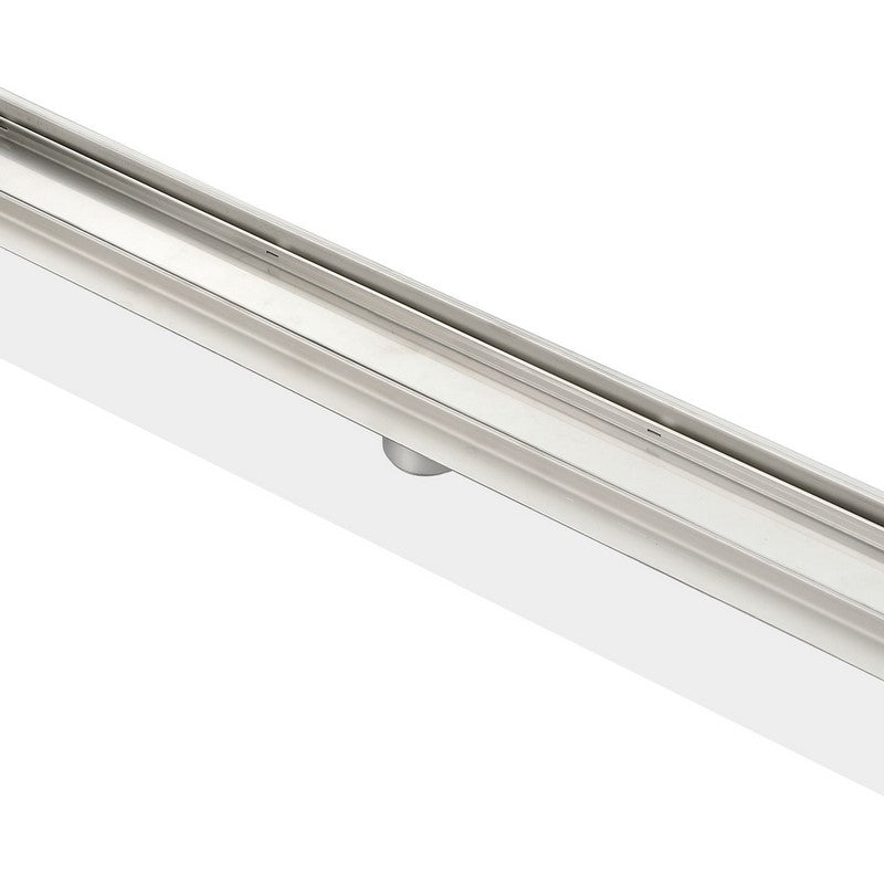 Kube 47.25" Linear Drain with Tile Grate - Stainless Steel (KLD48TILE)