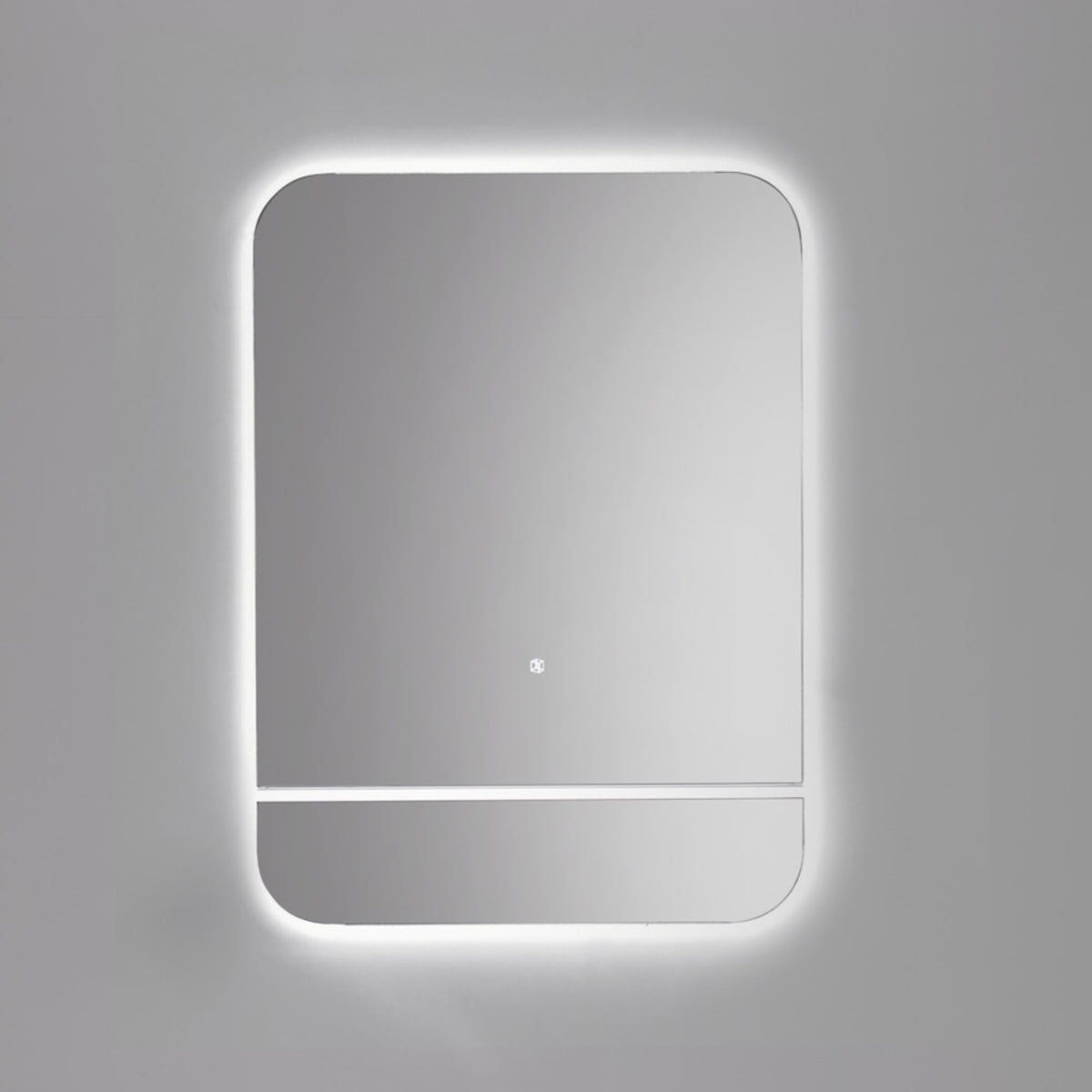 Kubebath Lumino 24'' LED Mirror with LED Acrylic Shelf - Cold Light (KLSA24LED) view 3