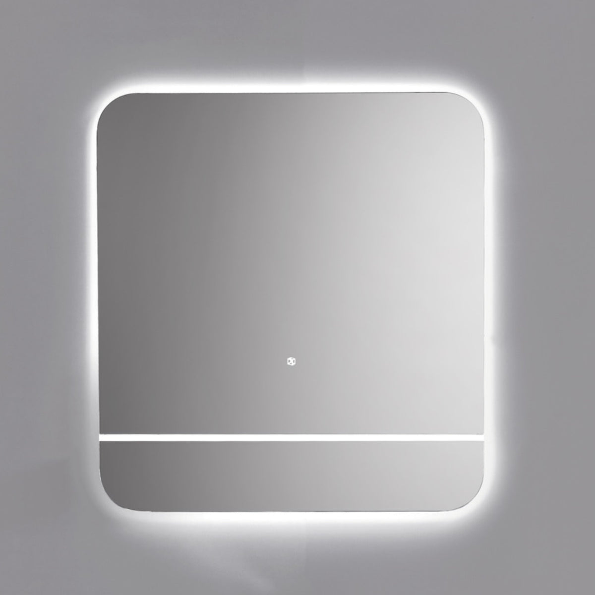 Kubebath Lumino 29'' LED Mirror with LED Acrylic Shelf - Cold Light (KLSA32LED) view 3