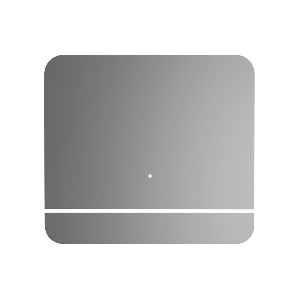 Kubebath Lumino 36'' LED Mirror with LED Acrylic Shelf - Cold Light (KLSA36LED)