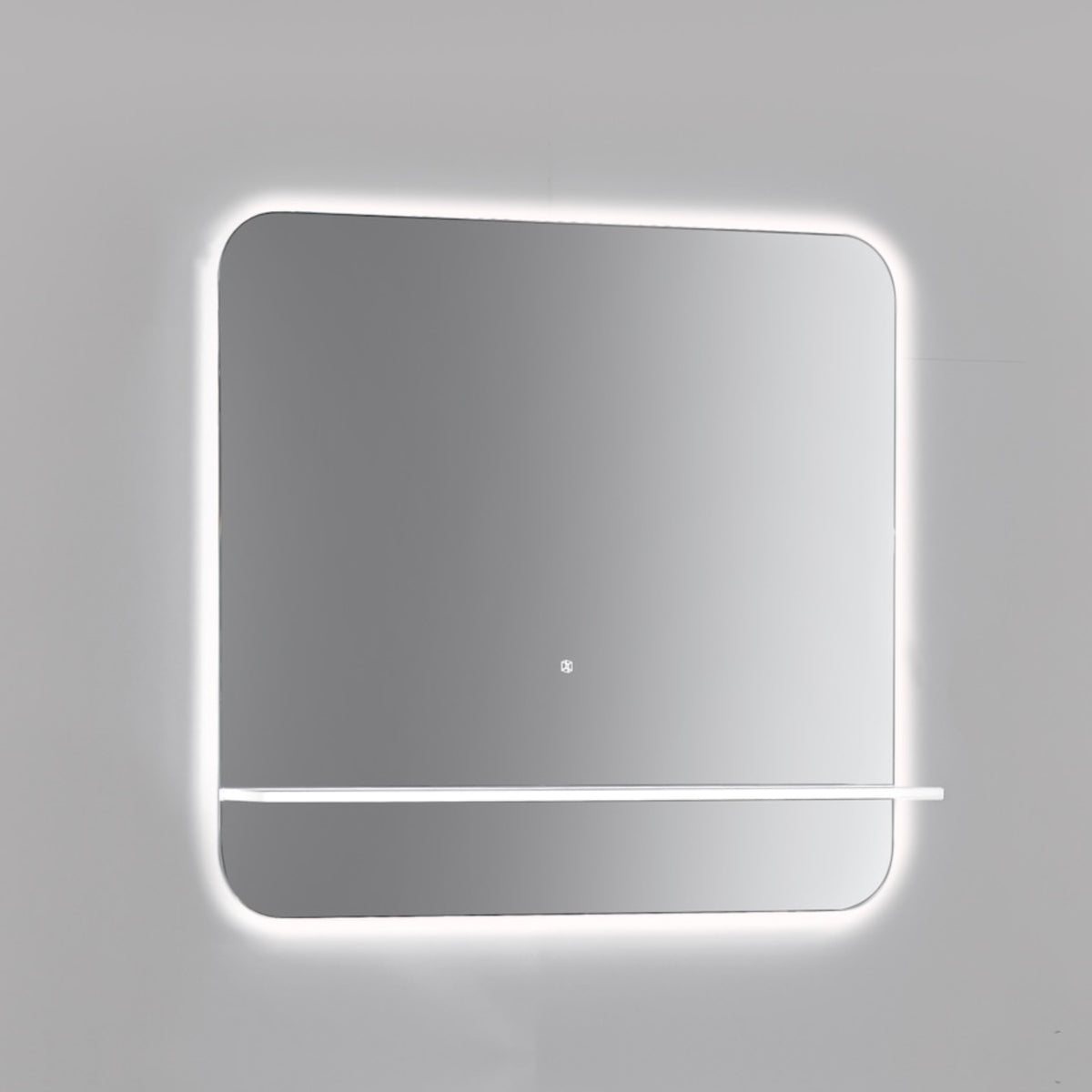 Kubebath Lumino 36'' LED Mirror with LED Acrylic Shelf - Cold Light (KLSA36LED) view 2