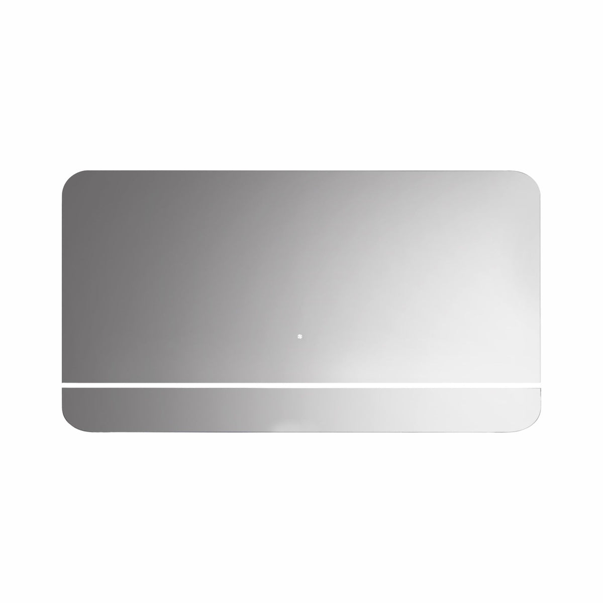 Kubebath Lumino 60'' LED Mirror with LED Acrylic Shelf - Cold Light (KLSA60LED)
