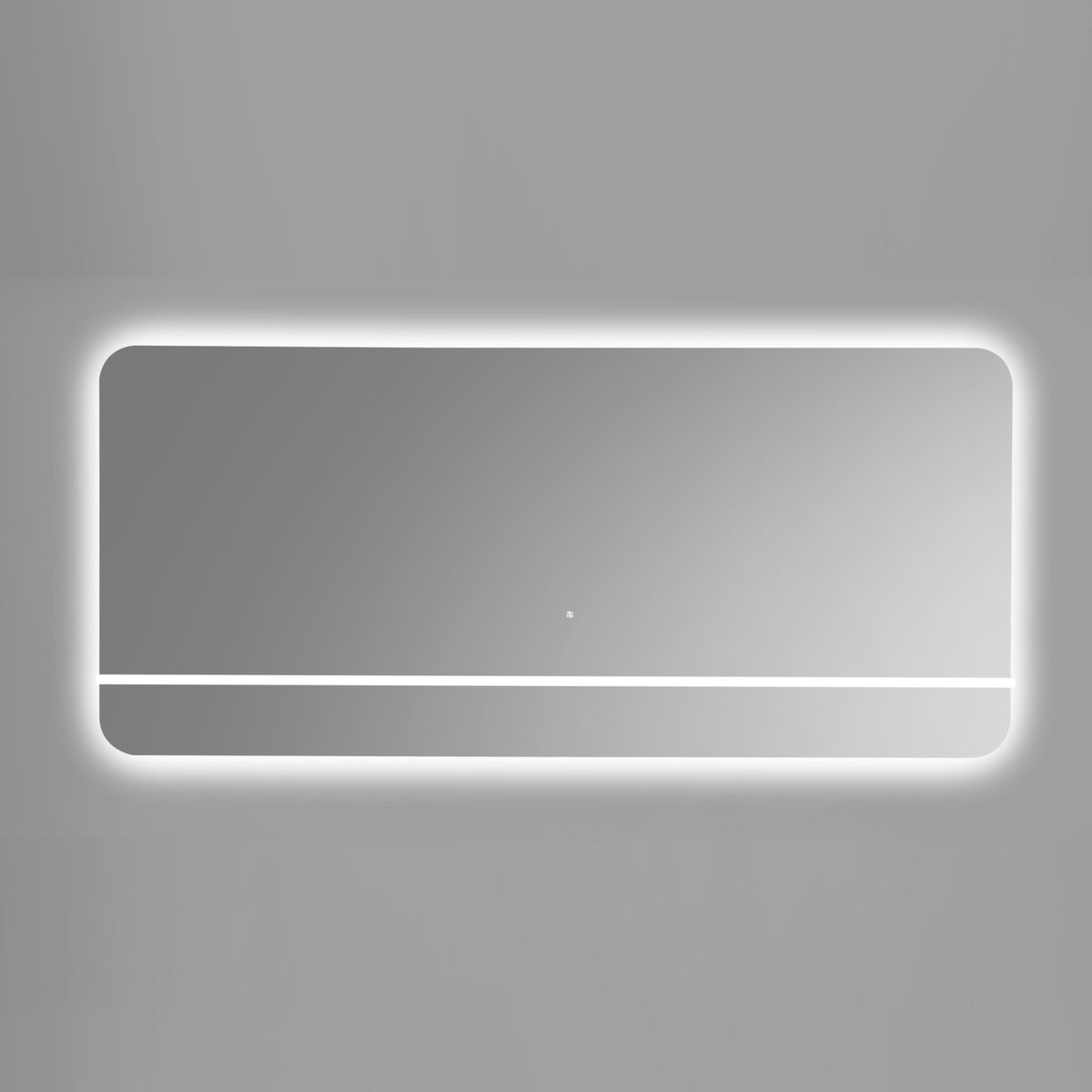 Kubebath Lumino 70'' LED Mirror with LED Acrylic Shelf - Cold Light (KLSA70LED) view 3