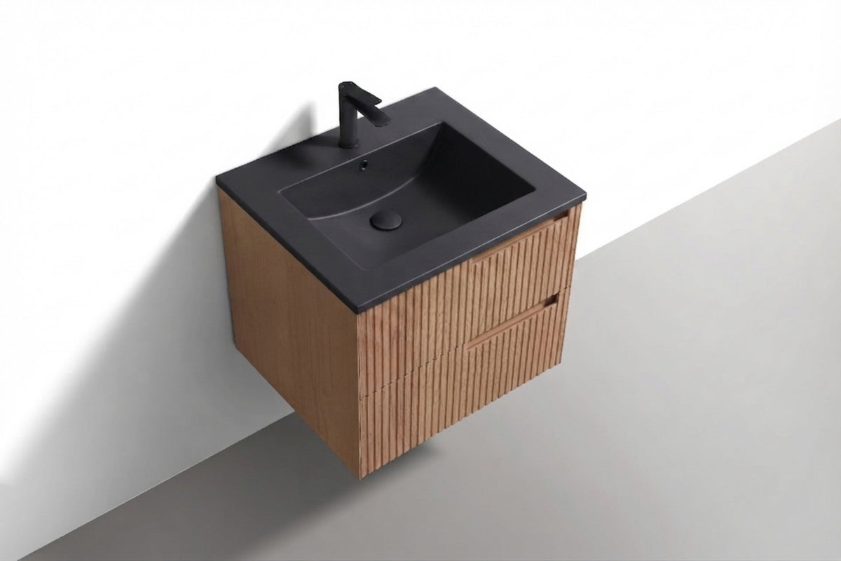 Kube Bath FIORE 24'' Wall Mount Cabinet - Oak Wood - Oakwood (KSW24-OAKWOOD) view 4