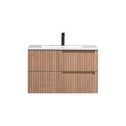 Kube Bath FIORE 32'' Wall Mount Cabinet - Oak Wood - Oakwood (KSW32-OAKWOOD)