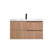 Kube Bath FIORE 36'' Wall Mount Cabinet - Oak Wood - Oakwood (KSW36-OAKWOOD)