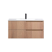 Kube Bath FIORE 40'' Wall Mount Cabinet - Oak Wood - Oakwood (KSW40-OAKWOOD)