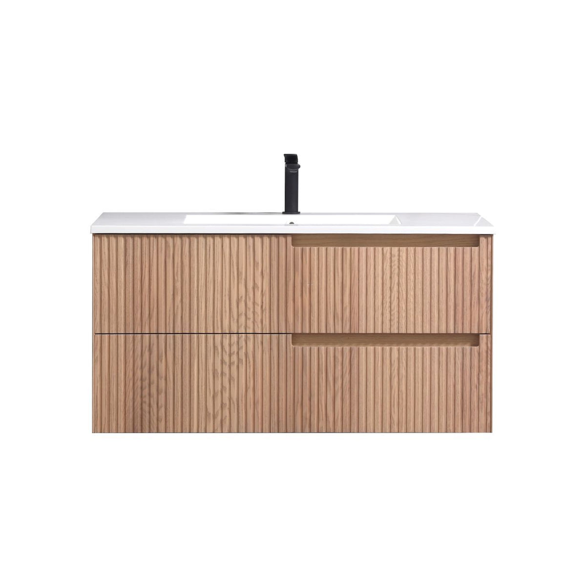 Kube Bath FIORE 40'' Wall Mount Cabinet - Oak Wood - Oakwood (KSW40-OAKWOOD)