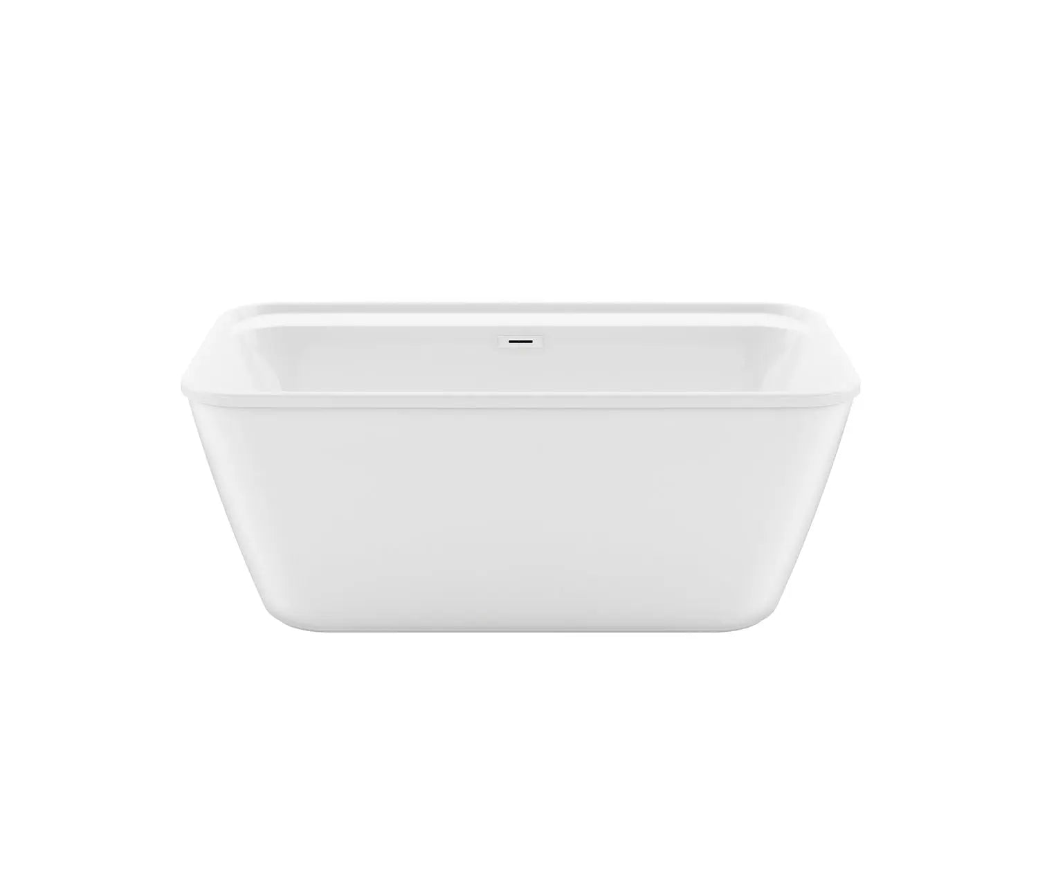 Kai 58 x 32 AcrylX Freestanding Center Drain Bathtub in White with White Skirt - Plumbing Market
