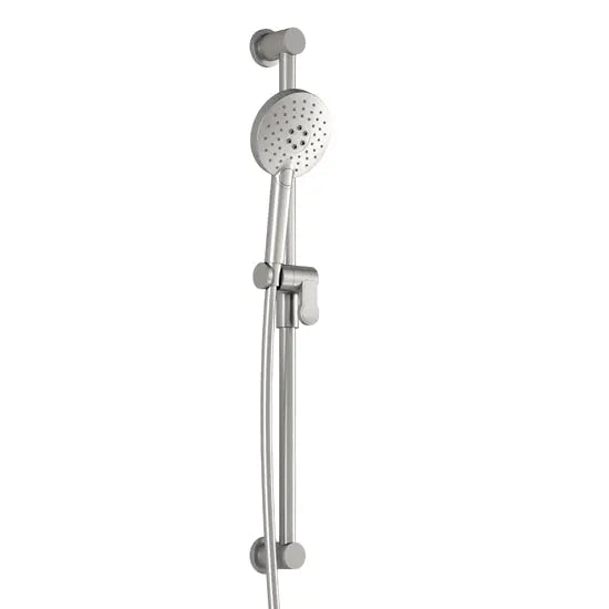 Kalia 2-Jet Handshower, Wallbar and 60'' Flexible and Soft PVC Hose Assembly Pure Nickel PVD BF1635-125 - Plumbing Market