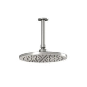 Kalia 220mm (8 ⅝'') Rainhead and Vertical Ceiling Arm Pure Nickel PVD BF1634-125 - Plumbing Market