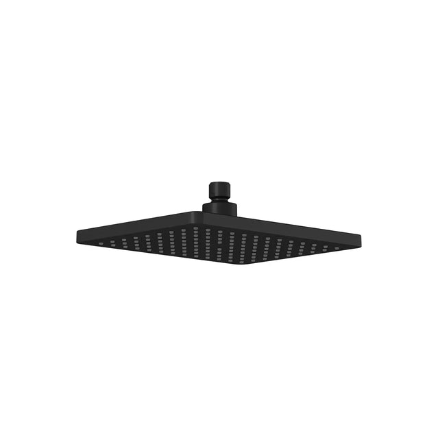 Kalia 260mm x 188mm (10 ¼'' x 7 ⅜'') Rain Head Matte Black 104290-160 - Plumbing Market