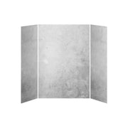 Kalia 32x60x32 Concrete #200  60x32 3-Panel Shower Wall Kit for Alcove Installation - Concrete #200 Gloss WA2012-200-001 - Plumbing Market