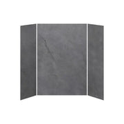 Kalia 32x60x32 Concrete #210  60x32 3-Panel Shower Wall Kit for Alcove Installation - Concrete #210 Matte WA2012-210-002 - Plumbing Market