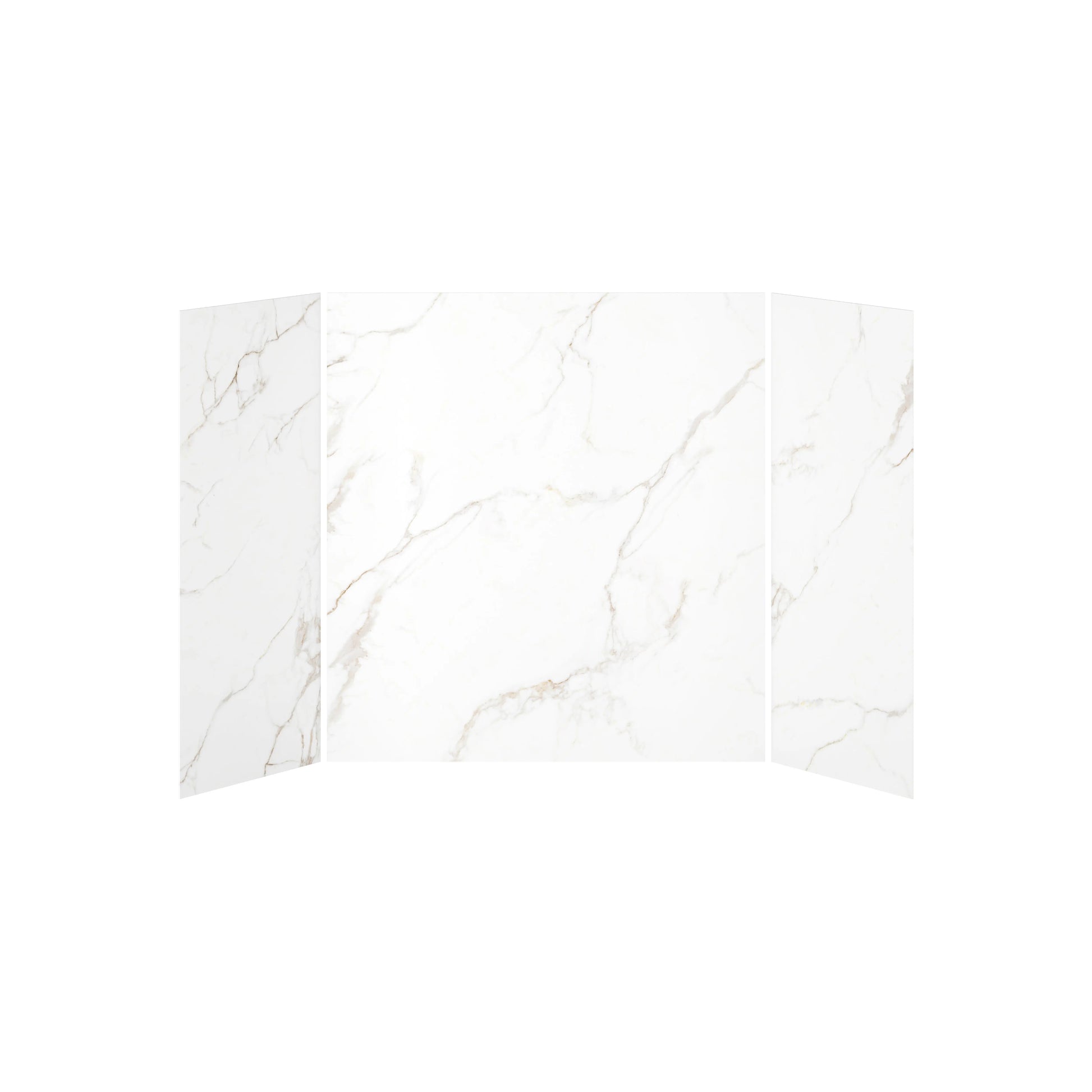 Kalia 32x60x32 Gold Minerals #510   60x32 3-Panel Bath Shower Wall Kit - Gold Minerals #510 Gloss WA2013-510-001 - Plumbing Market