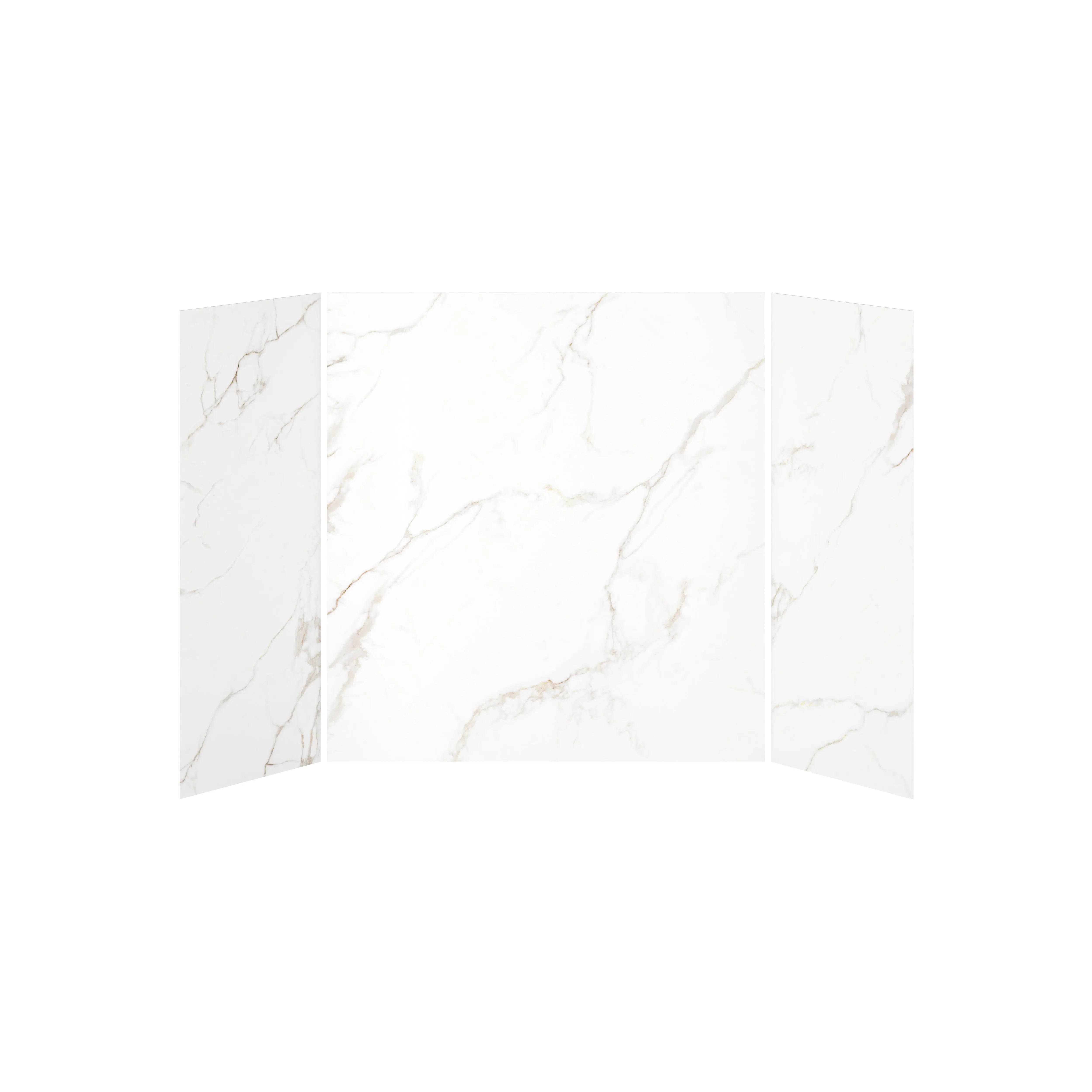 Kalia 32x60x32 Gold Minerals #510   60x32 3-Panel Bath Shower Wall Kit - Gold Minerals #510 Gloss WA2013-510-001 - Plumbing Market