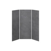 Kalia 36x36x36 Concrete #210  36x36 3-Panel Shower Wall Kit for Alcove Installation - Concrete #210 Matte WA2009-210-002 - Plumbing Market