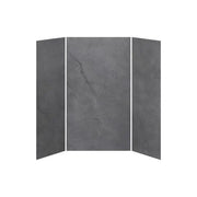 Kalia 36x48x36 Concrete #210  48x36 3-Panel Shower Wall Kit for Alcove Installation - Concrete #210 Matte WA2010-210-002 - Plumbing Market
