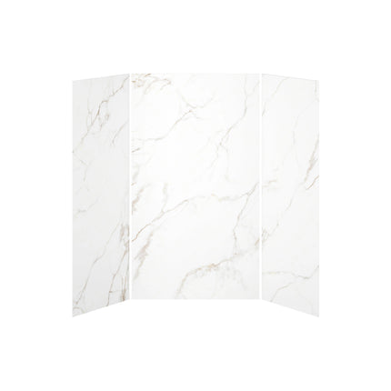 Kalia 36x48x36 Gold Minerals #510   48x36 3-Panel Shower Wall Kit for Alcove Installation - Gold Minerals #510 Gloss WA2010-510-001 - Plumbing Market