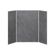 Kalia 36x60x36 Concrete #210  60x36 3-Panel Shower Wall Kit for Alcove Installation - Concrete #210 Matte WA2011-210-002 - Plumbing Market