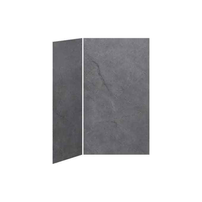Kalia 48x36 Concrete #210 48x36 2-Panel Shower Wall Kit for Corner Installation - Concrete #210 Matte WA2007-210-002 - Plumbing Market
