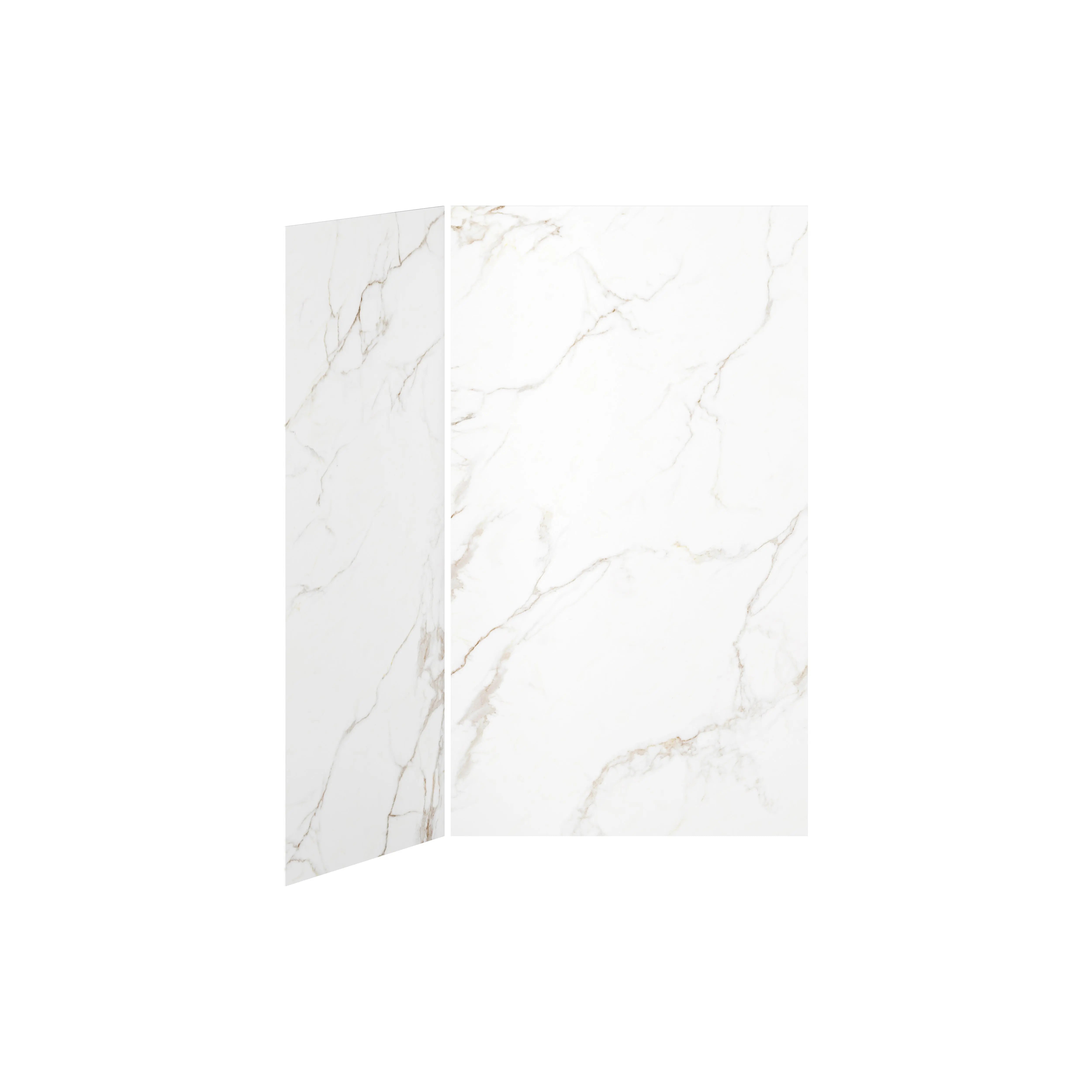Kalia 48x36 Gold Minerals #51048x36 2-Panel Shower Wall Kit for Corner Installation - Gold Minerals #510 Gloss WA2007-510-001 - Plumbing Market