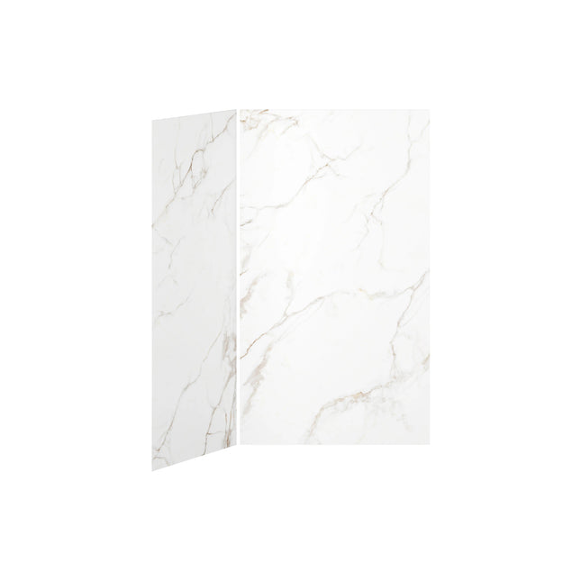 Kalia 48x36 Gold Minerals #51048x36 2-Panel Shower Wall Kit for Corner Installation - Gold Minerals #510 Gloss WA2007-510-001 - Plumbing Market