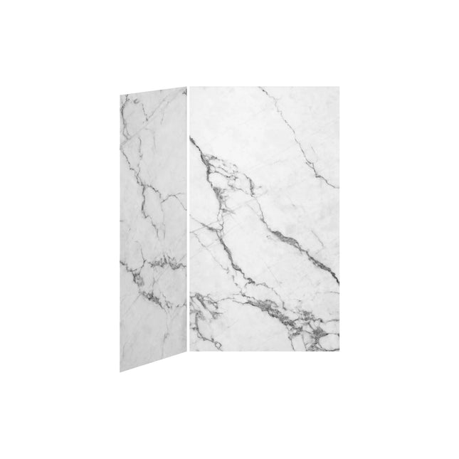 Kalia 48x36 Minerals #500 48x36 2-Panel Shower Wall Kit for Corner Installation - Minerals #500 Gloss WA2007-500-001 - Plumbing Market